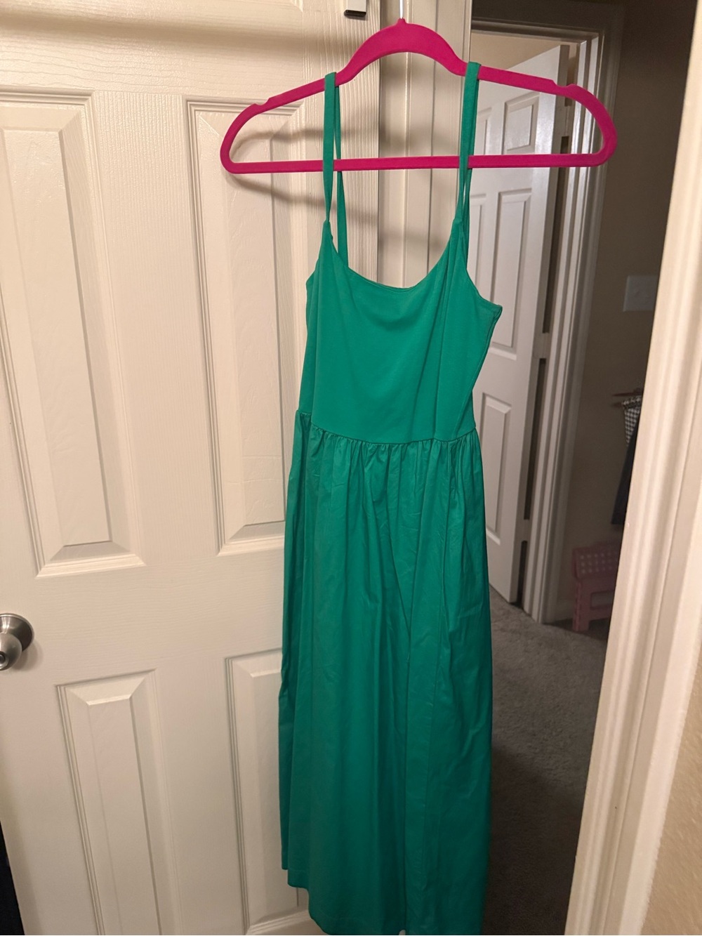 Green Sundress with Spaghetti Straps